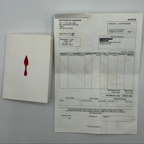 Christian Louboutin Louis Flat Python Pesce - Picture 8 of 8